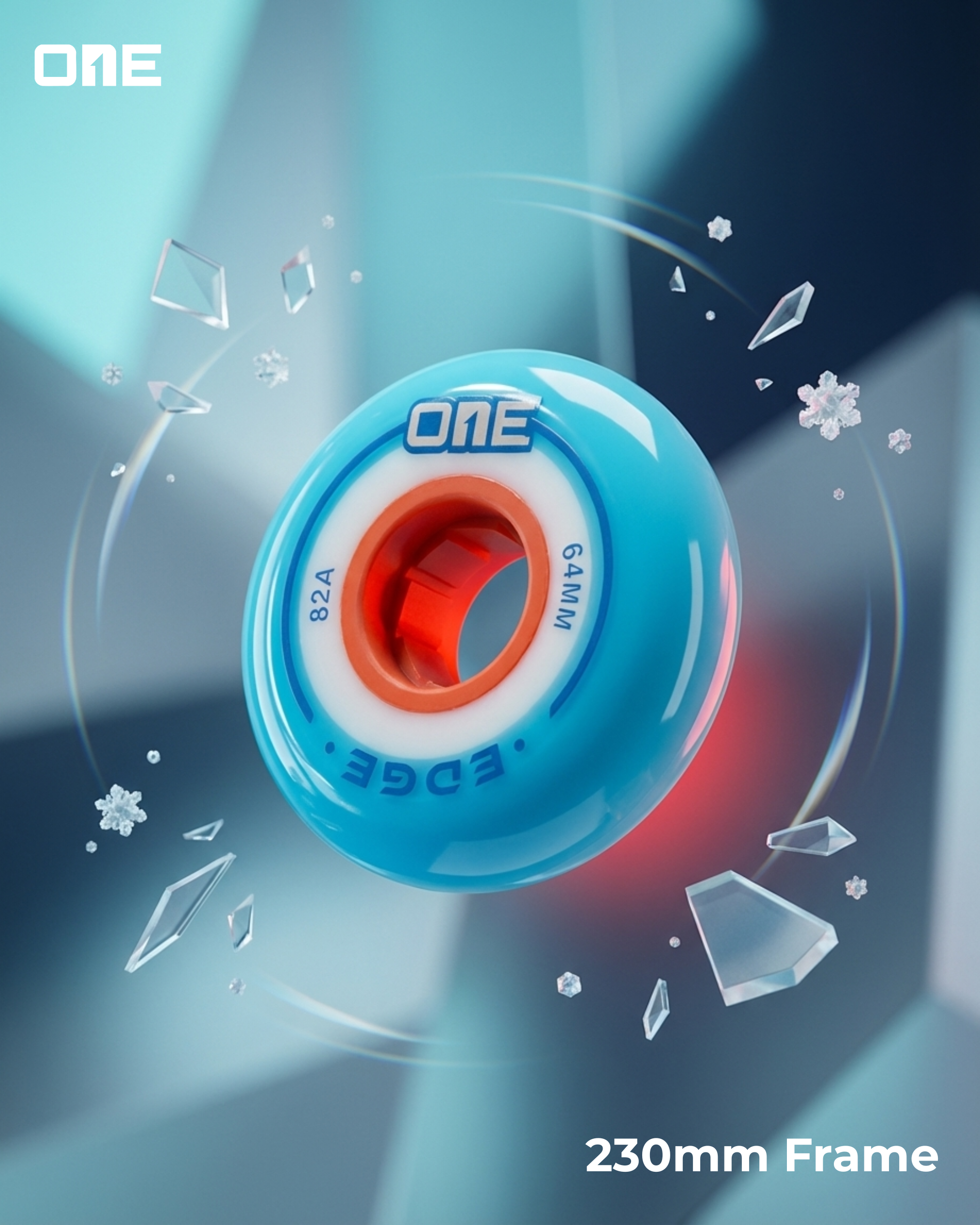 64mm one-blades-inline-figure-skate-frame wheels