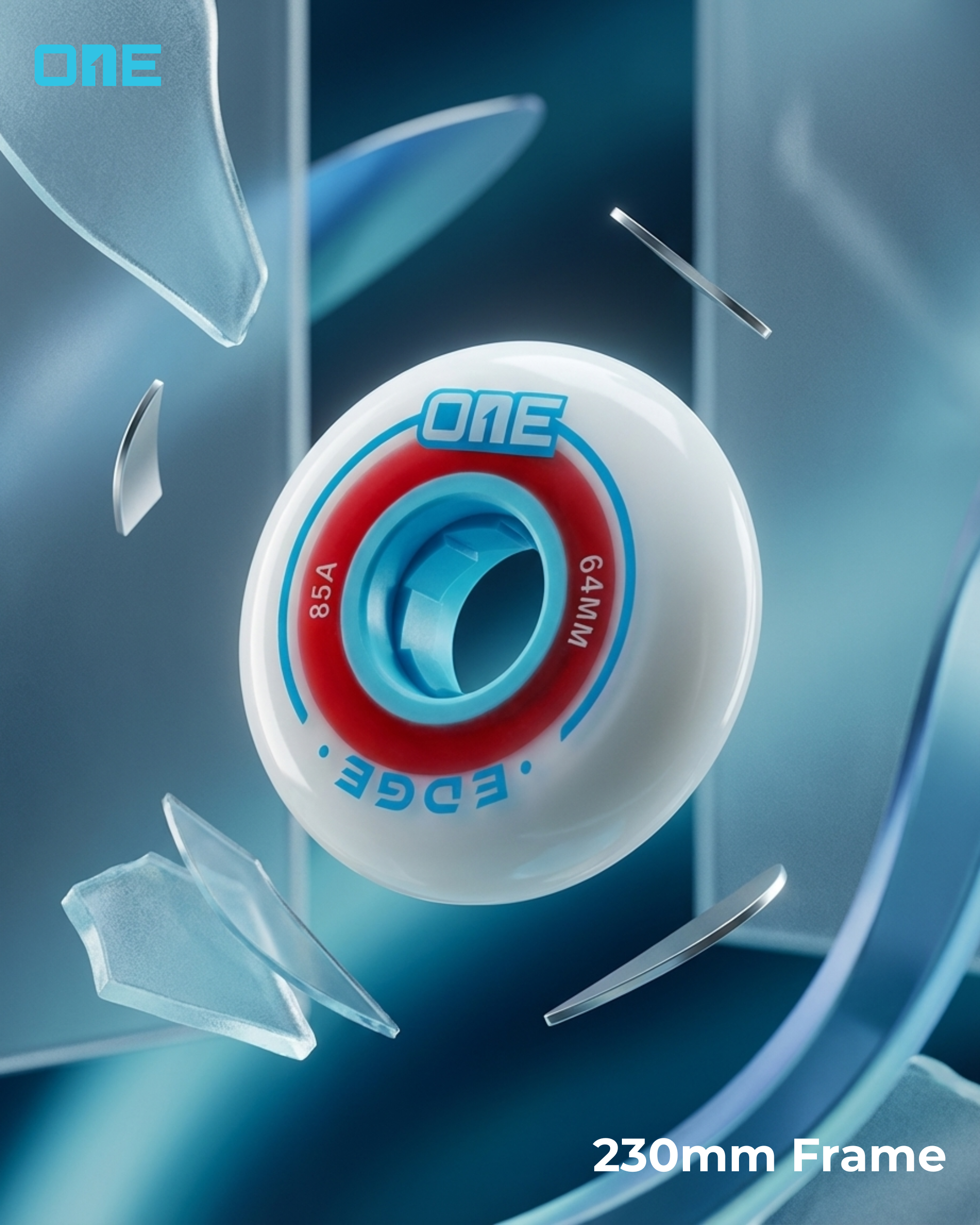 64mm outdoor one-blades-inline-figure-skate-frame wheels