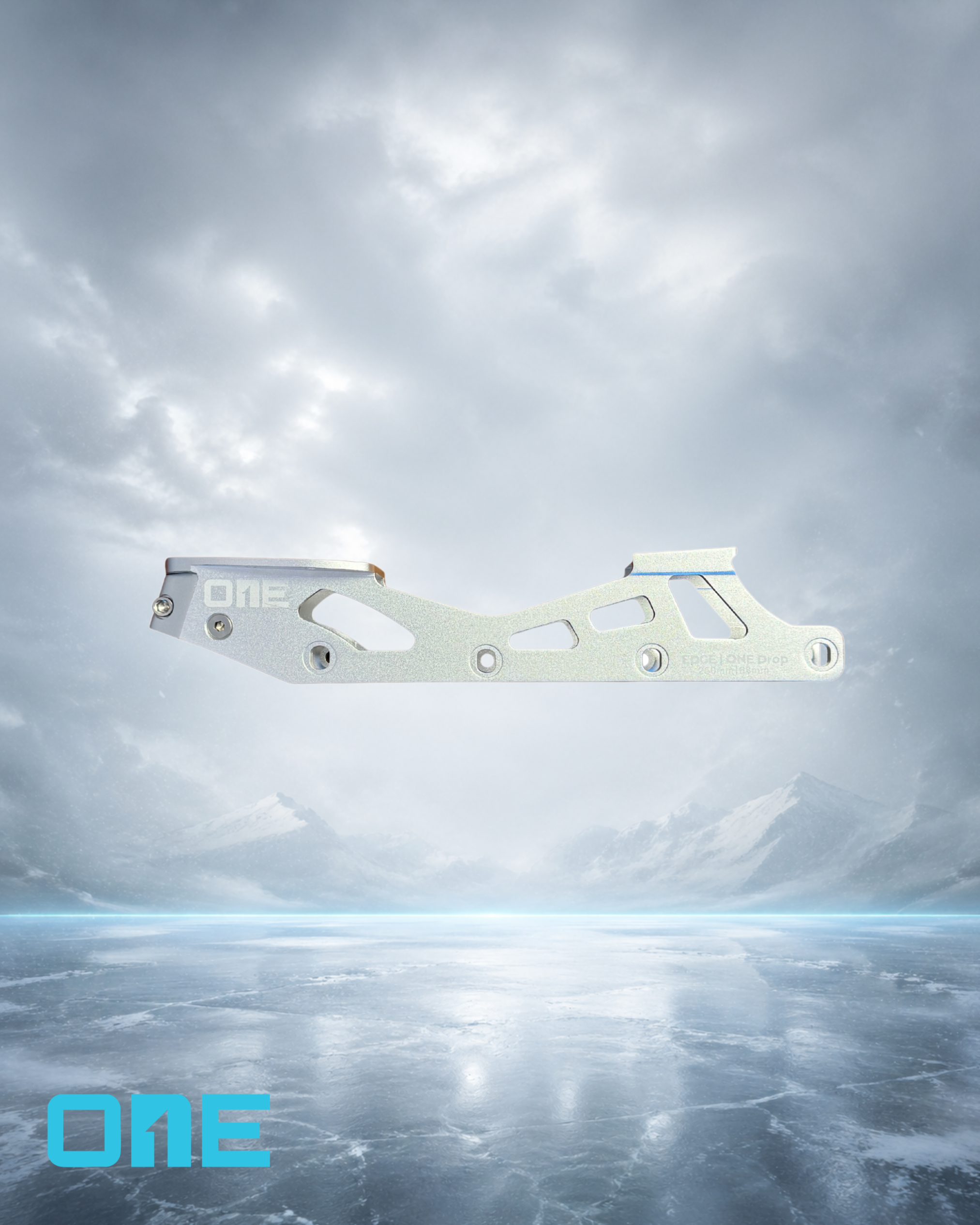 ONE Blades EDGE inline figure skating frame in Glacier