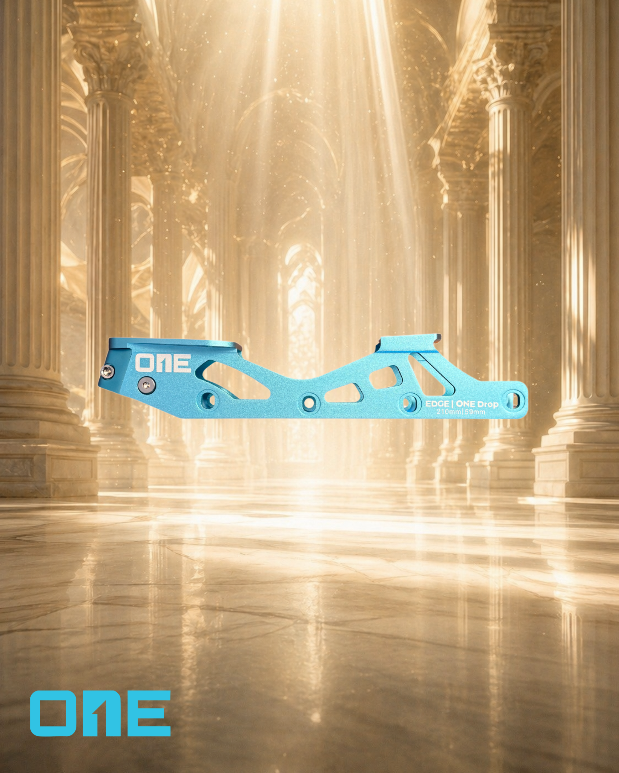 ONE Blades EDGE inline figure skating frame in Aether