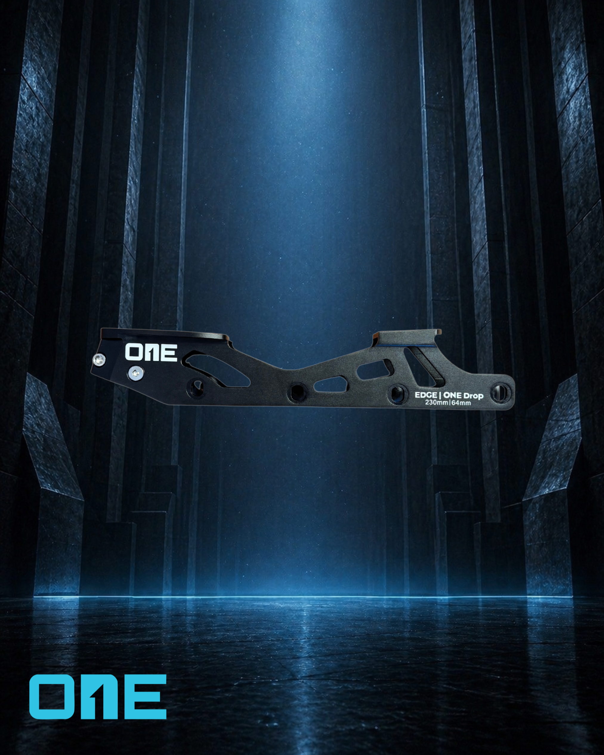 ONE Blades EDGE inline figure skating frame in Obsidian